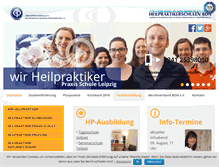 Tablet Screenshot of heilpraktikerschule-leipzig-bdn.de